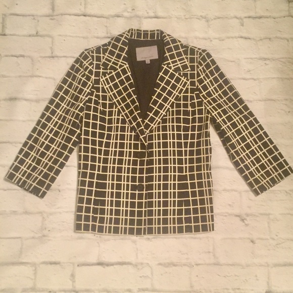 Classiques Entier 3/4 Sleeve Checkered Blazer - Picture 1 of 2